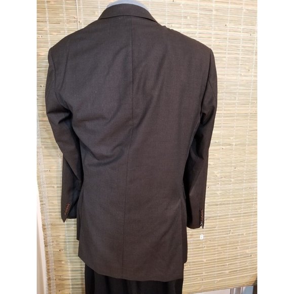 HUGO BOSS 40R MEN'S SPORT COAT BROWN SUPER 100S WOOL MADE IN ITALY S-330 - Picture 3 of 10